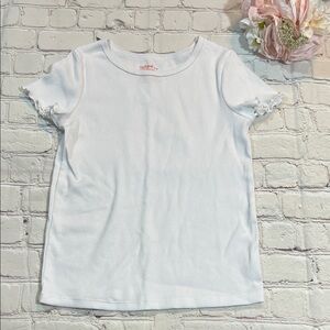 🌸 Cat & Jack White Ribbed Short Sleeve Top